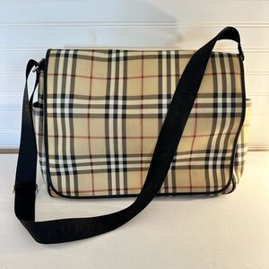 Burberry Nova Check Diaper/Messenger Bag
